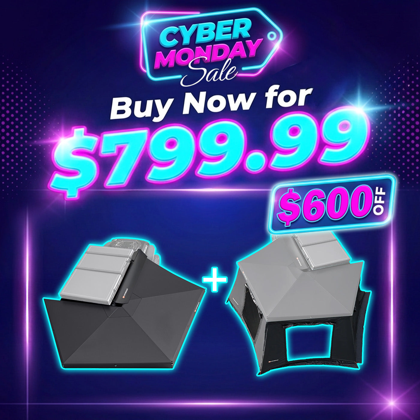 TOLDO OPENROAD CAR 270 PARA CAMPING DE PIE 