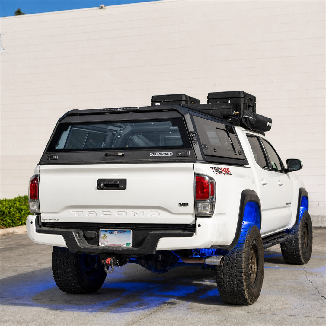 OPENROAD Sliding Glass Side Truck Cap for Toyota Tacoma (2016-2023) – 5ft Bed Openroad4wd