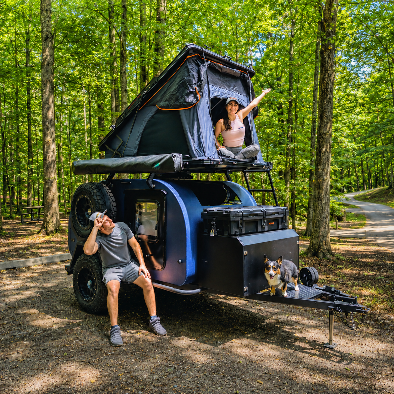 OPENROAD Aluminum Hard Shell Roof Top Tent-PeakRoof LT V2 Series
