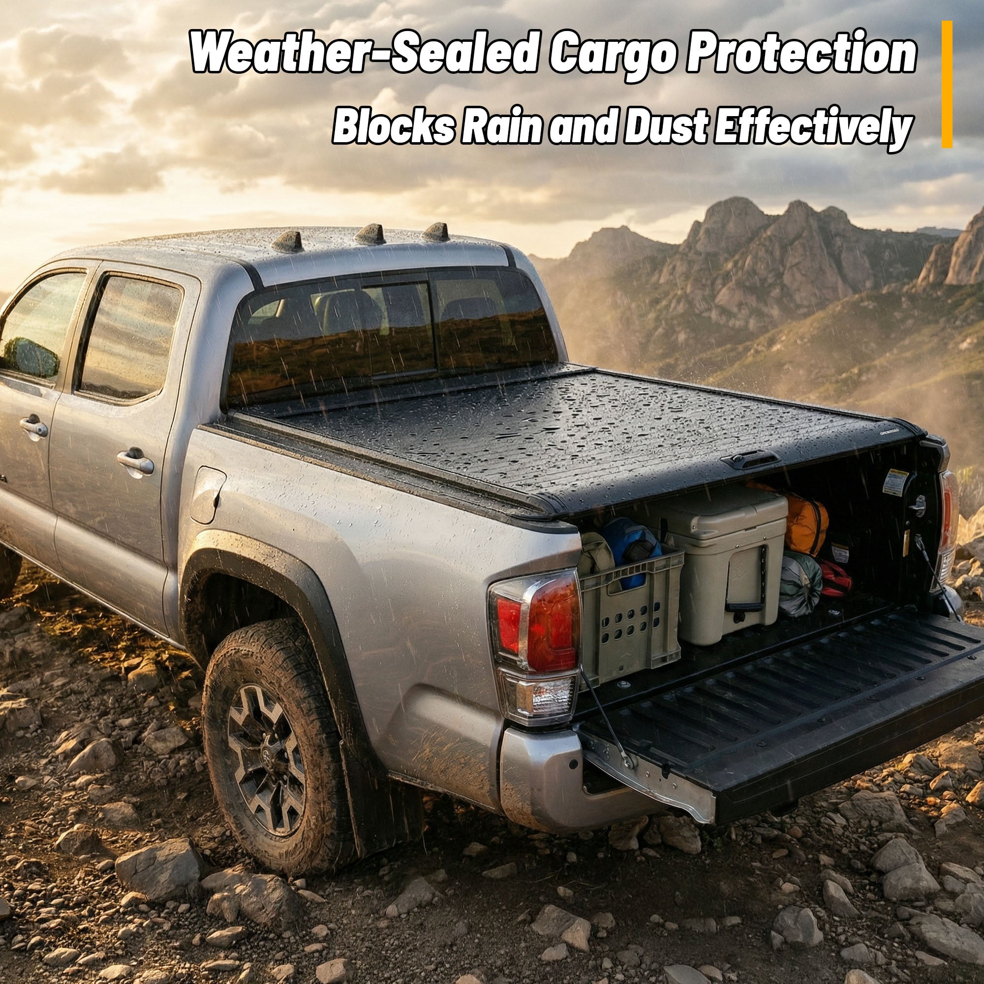 OPENROAD Aluminum Retractable Tonneau Cover Openroad4wd