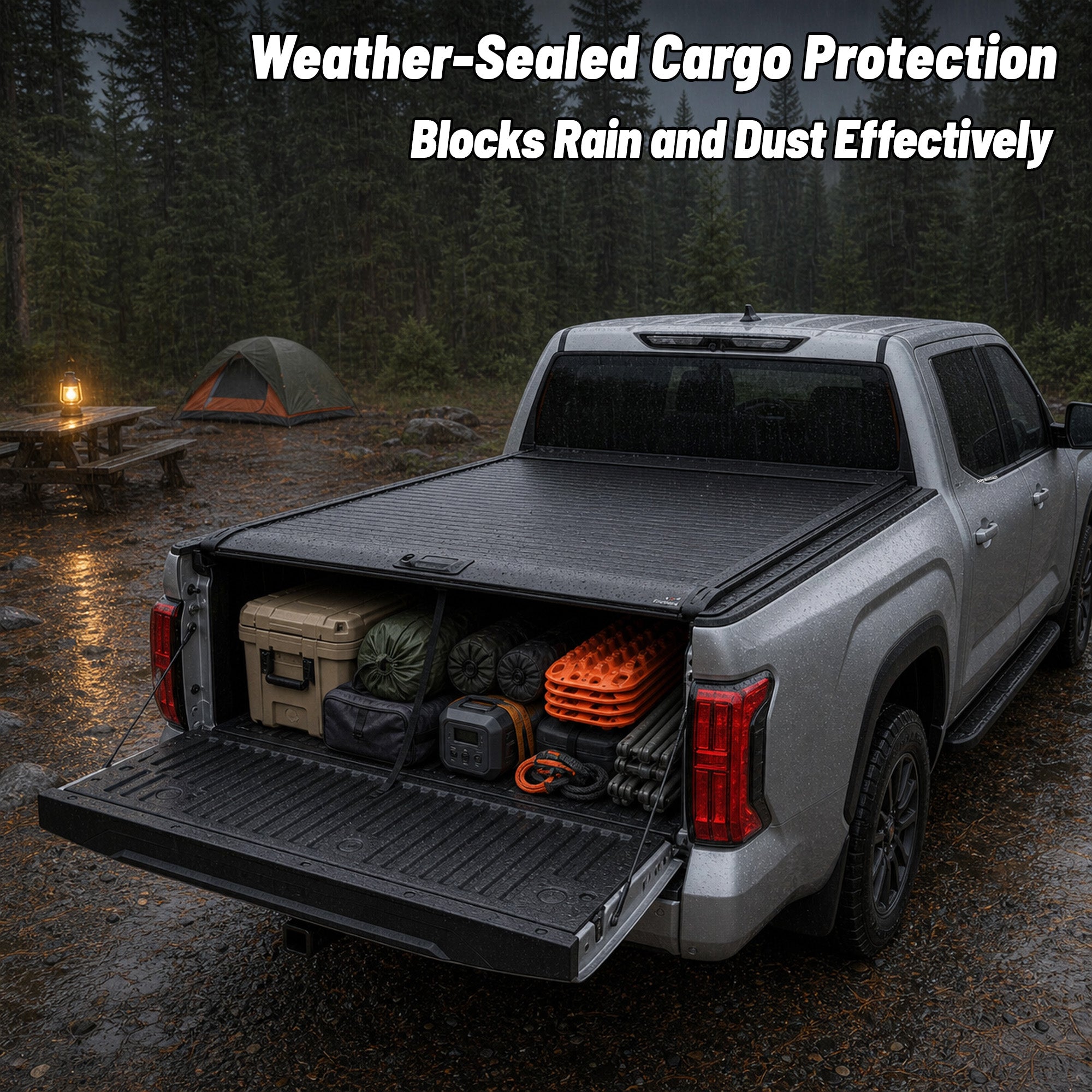 OPENROAD Aluminum Retractable Tonneau Cover for Toyota Tundra (2007-2026) 5.5ft With handle Openroad4wd