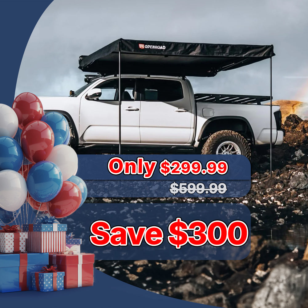 OPENROAD 90-Degree Quick-open Awning openroad4wd.com