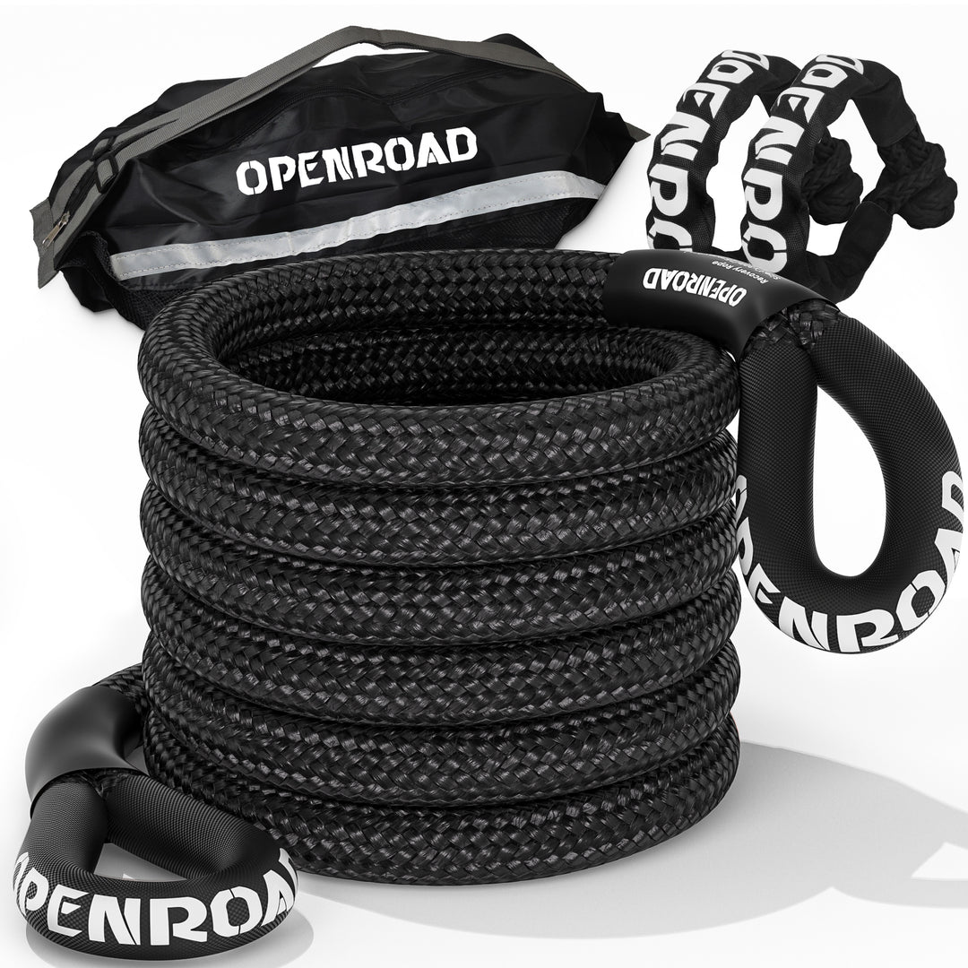 OPENROAD 1" x30' Kinetic Recovery Tow Rope (36,000lbs)