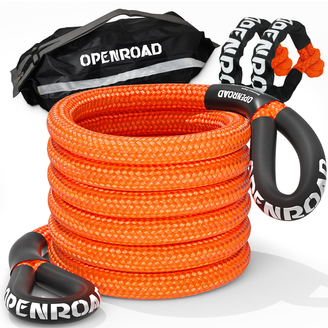 OPENROAD 1" x30' Kinetic Recovery Tow Rope (36,000lbs)