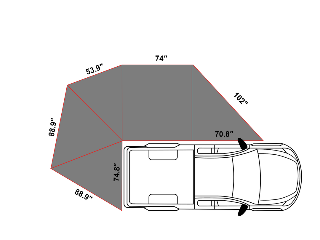 OPENROAD 270 Awning Plus Openroad4wd