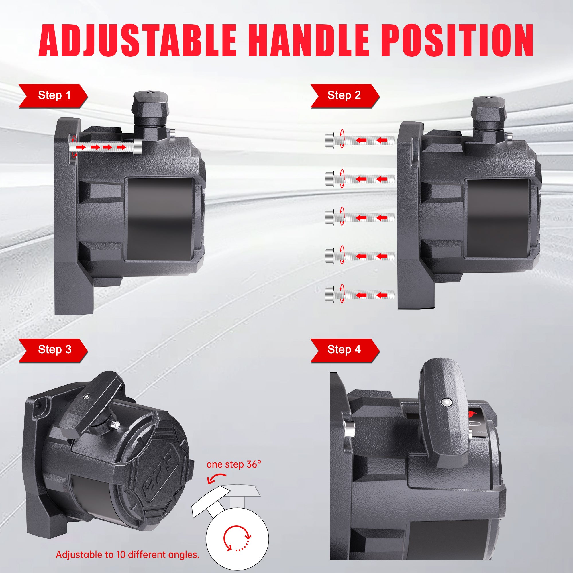 OPENROAD 13,500lbs electric winch with Synthetic Rope - Panther Series 3S winch Openroad4wd