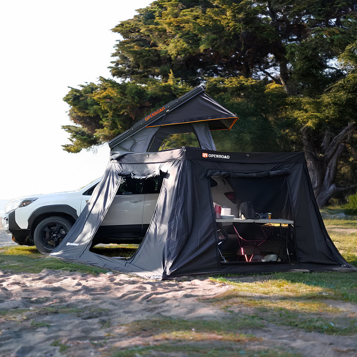 OPENROAD 270 Free Standing Awning and Sidewalls with Trunk Sidewall Openroad4wd