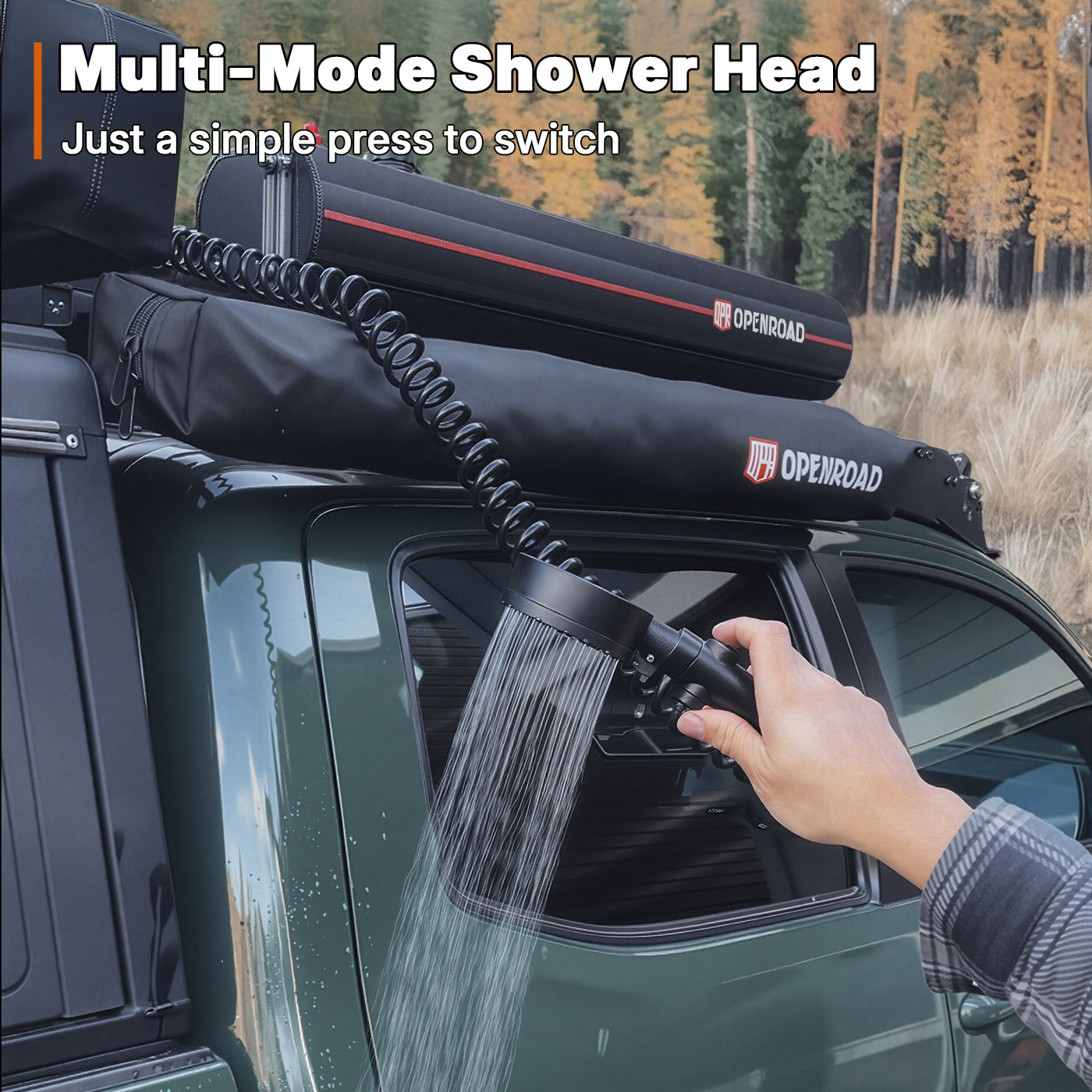 OPENROAD Pressurized Water Tank for Camping Shower Openroad4wd