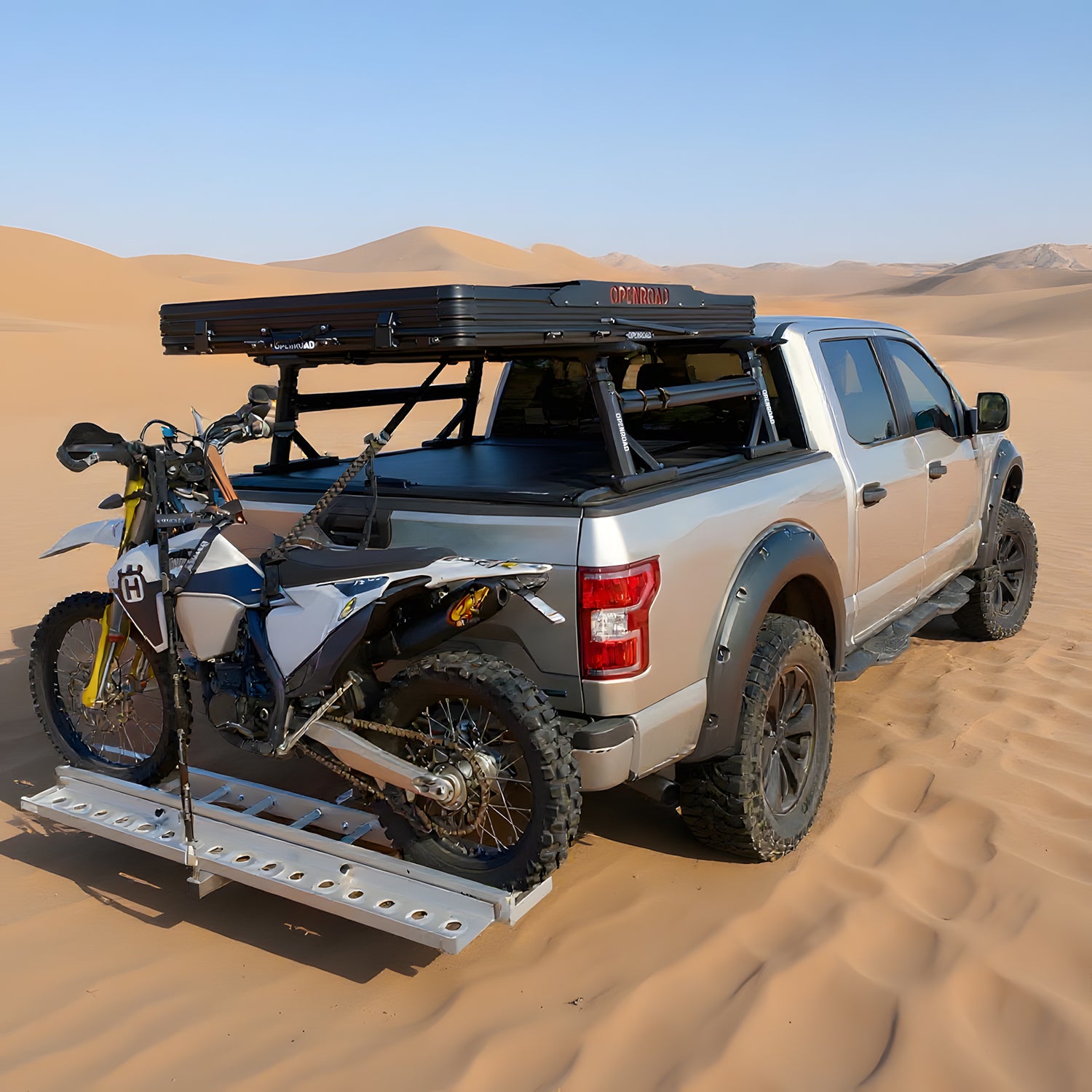 OPENROAD Aluminum Hard Shell Roof Top Tent-PeakRoof LT Series openroad4wd.com