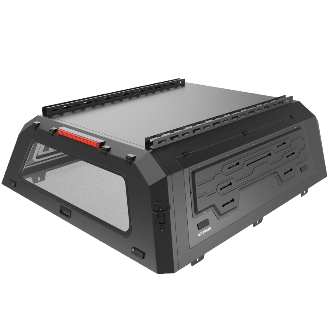 OPENROAD Truck Cap with Full Wing Doors, Extra-Large Storage, and LED Brake Light Openroad4wd