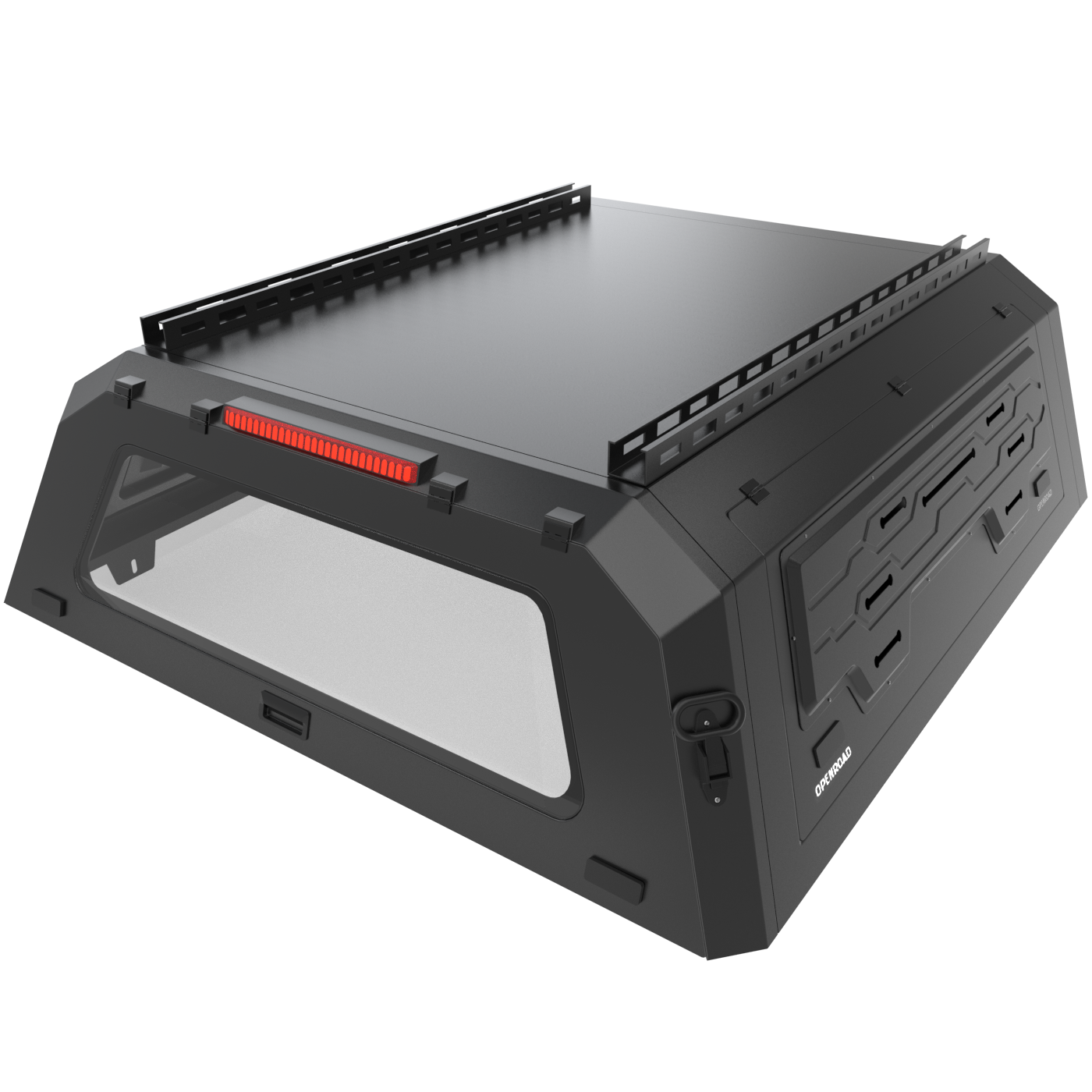 OPENROAD Truck Cap with Full Wing Doors, Extra-Large Storage, and LED Brake Light Openroad4wd Toyota Tacoma (2016-2023) - 5ft