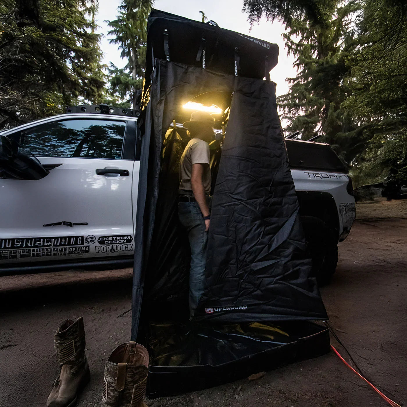 overland shower tent OPENROAD Quick-Open Overland Shower/Privacy Awning V2 – Openroad4wd