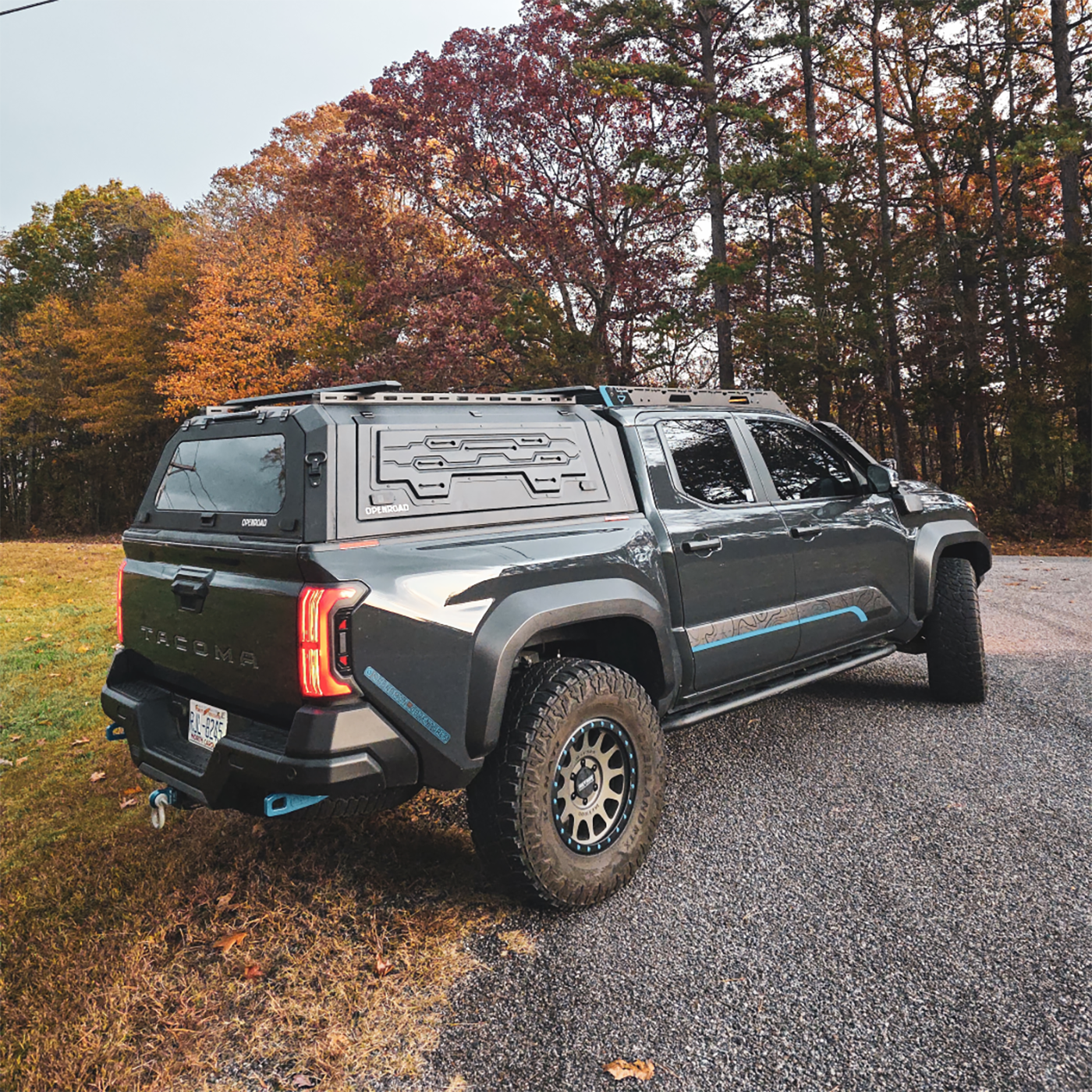 OPENROAD Truck Cap with Full Wing Doors, Extra-Large Storage, and LED Brake Light Openroad4wd