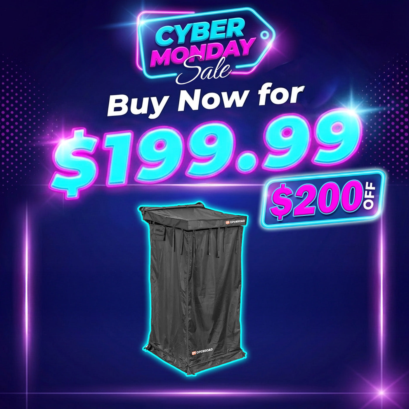 OPENROAD Quick-Open Overland Shower/Privacy Awning V2