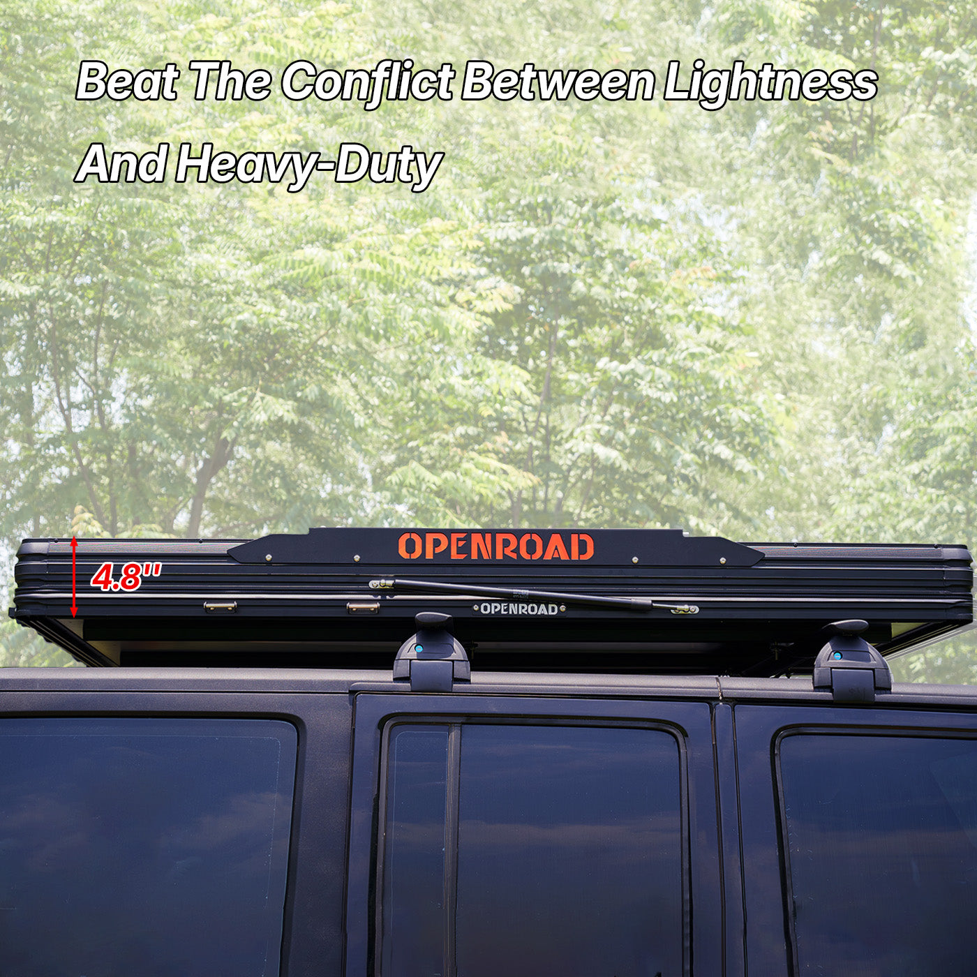 OPENROAD Aluminum Hard Shell Roof Top Tent-PeakRoof LT Series