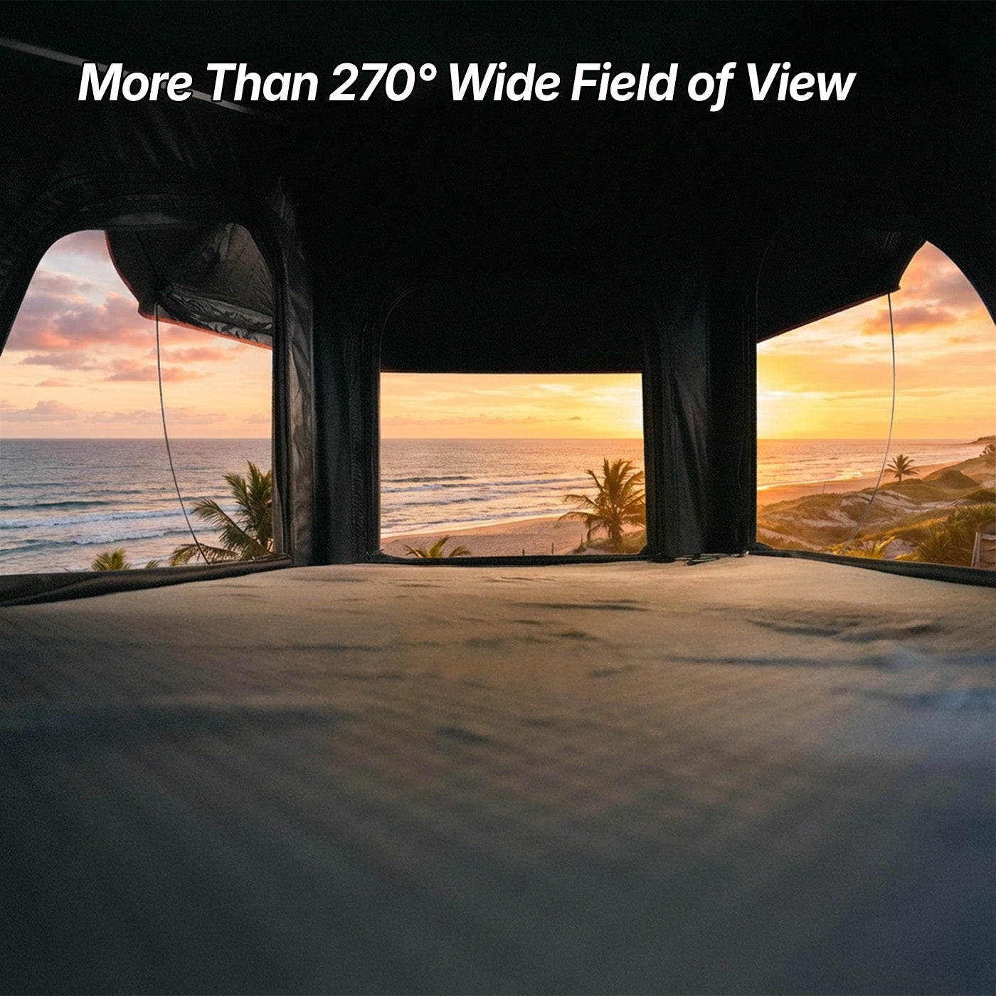 OPENROAD Aluminum Hard Shell Roof Top Tent-PeakRoof LT Series