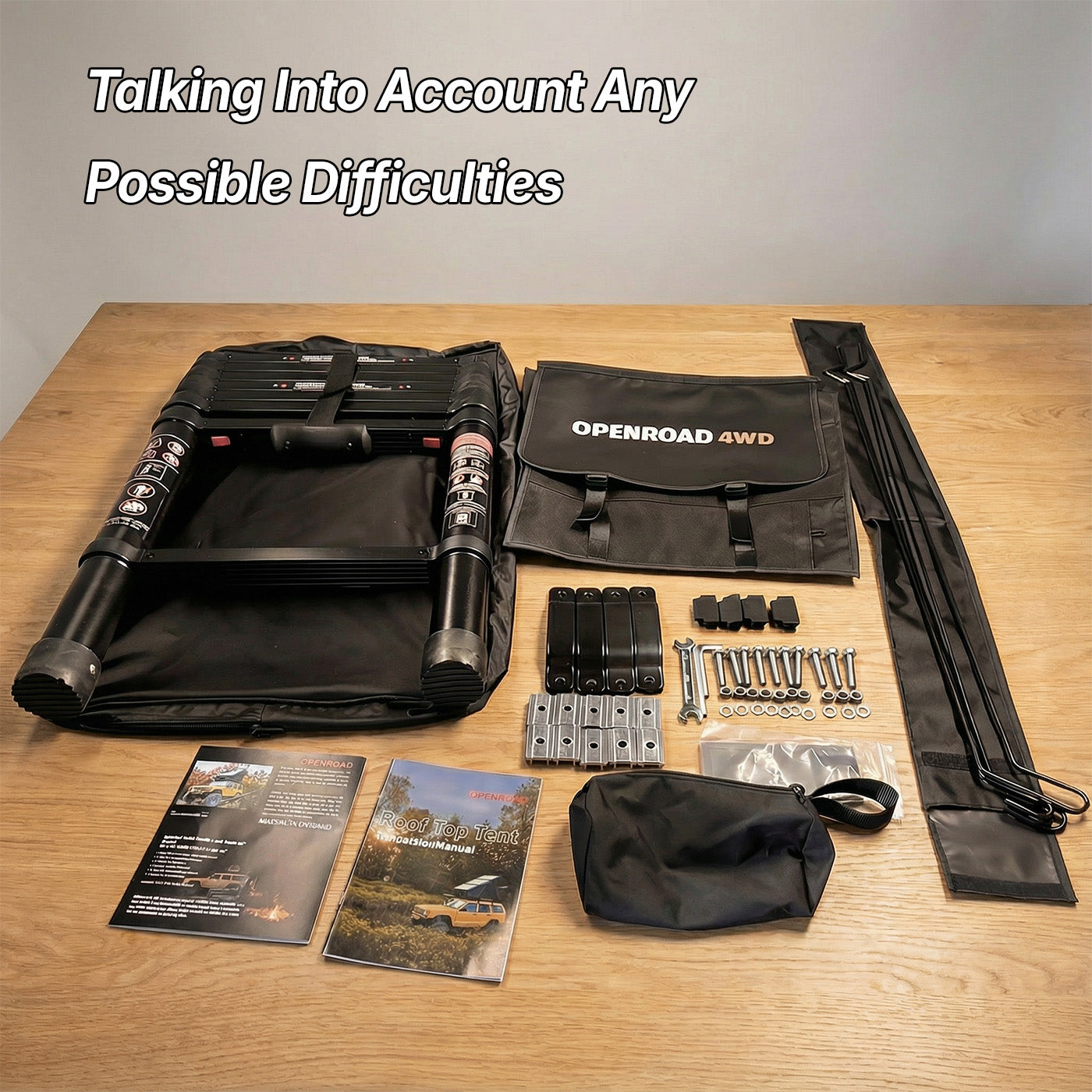 OPENROAD Aluminum Hard Shell Roof Top Tent-PeakRoof LT Series