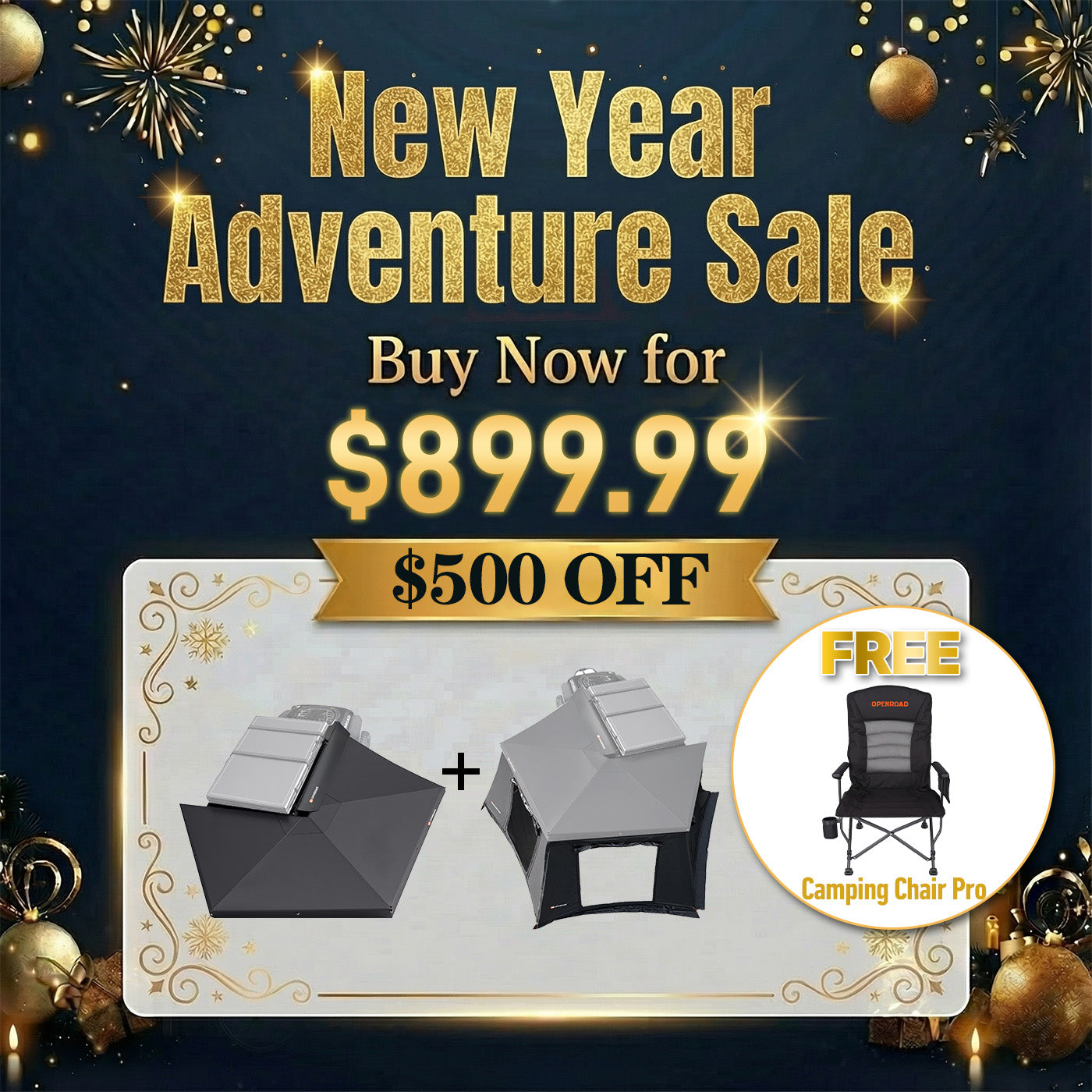 OPENROAD  270 Free Standing Awning for Camping