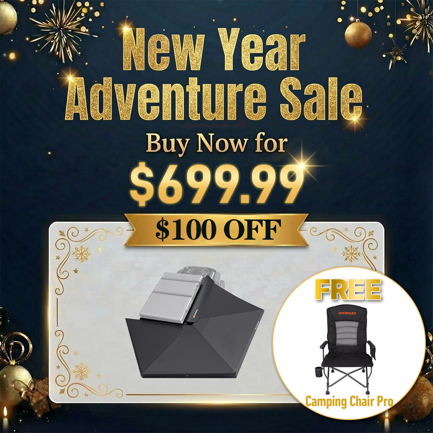 OPENROAD  270 Free Standing Awning for Camping