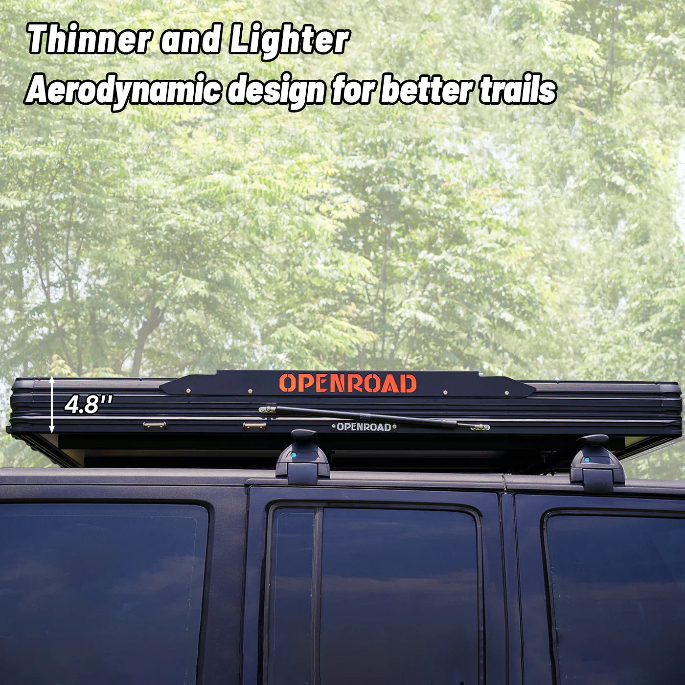 OPENROAD Aluminum Hard Shell Roof Top Tent-PeakRoof LT V2 Series openroad4wd.com