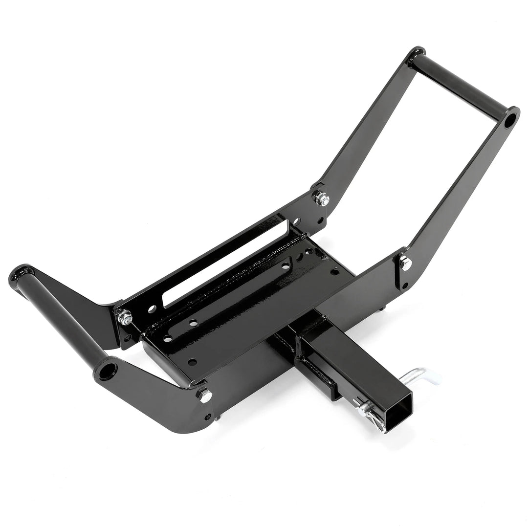 OPENROAD 2 Inches 15,000 lbs Capacity Winch Mount Receiver Hitch Winch Mounting Plate