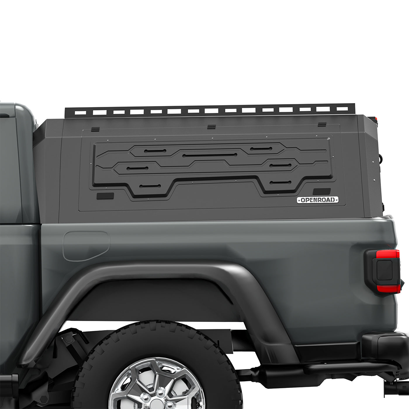 OPENROAD Aluminum Truck Cap with Three-Color Light