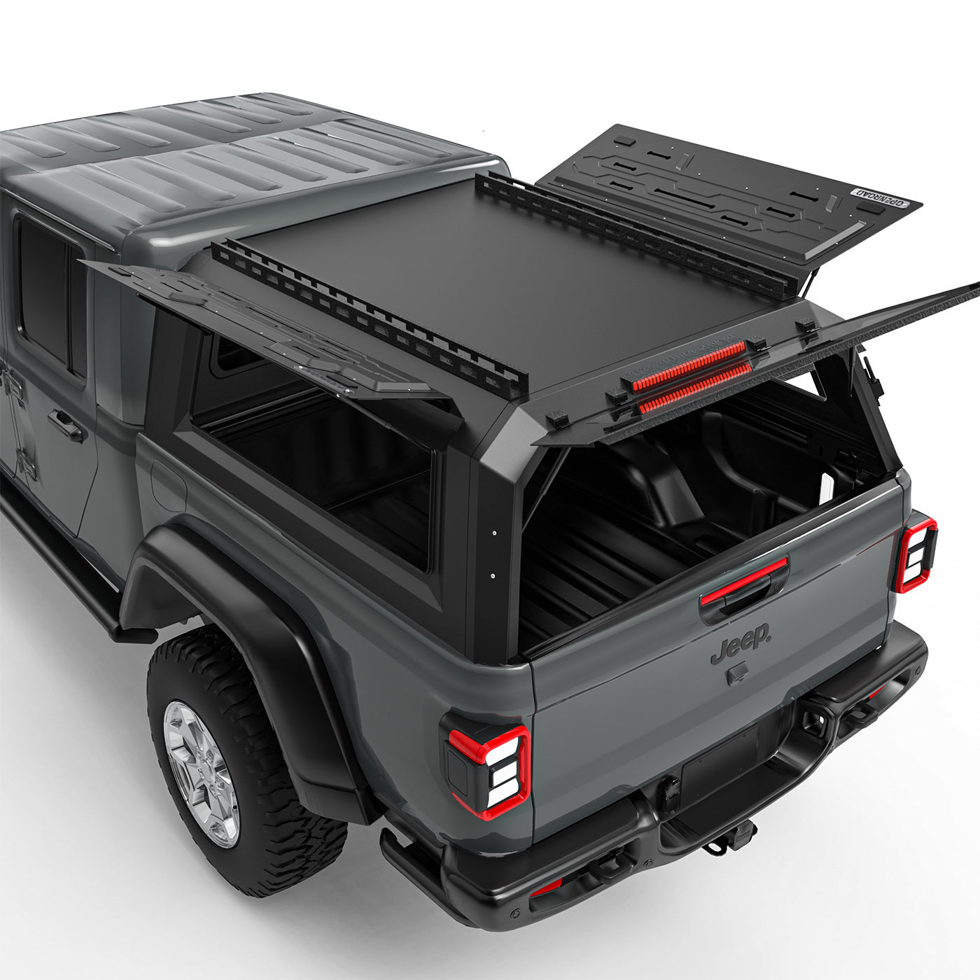 OPENROAD Aluminum Truck Cap with Three-Color Light