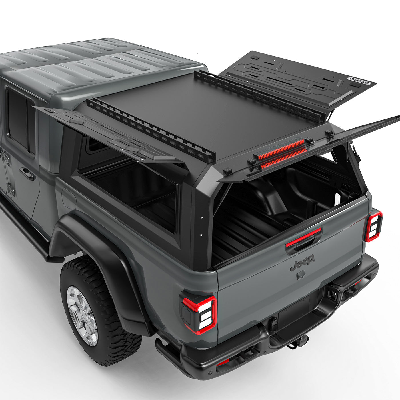 OPENROAD Aluminum Truck Cap with Three-Color Light