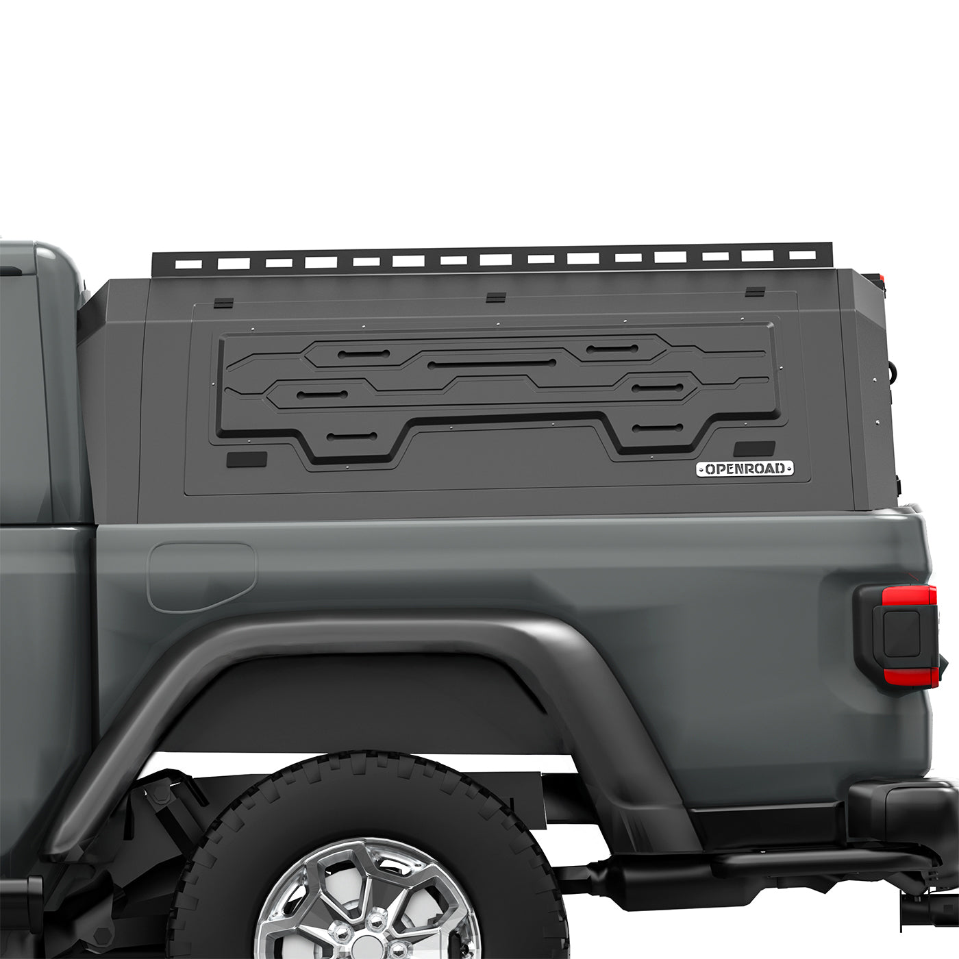 OPENROAD Aluminum Truck Cap with Three-Color Light