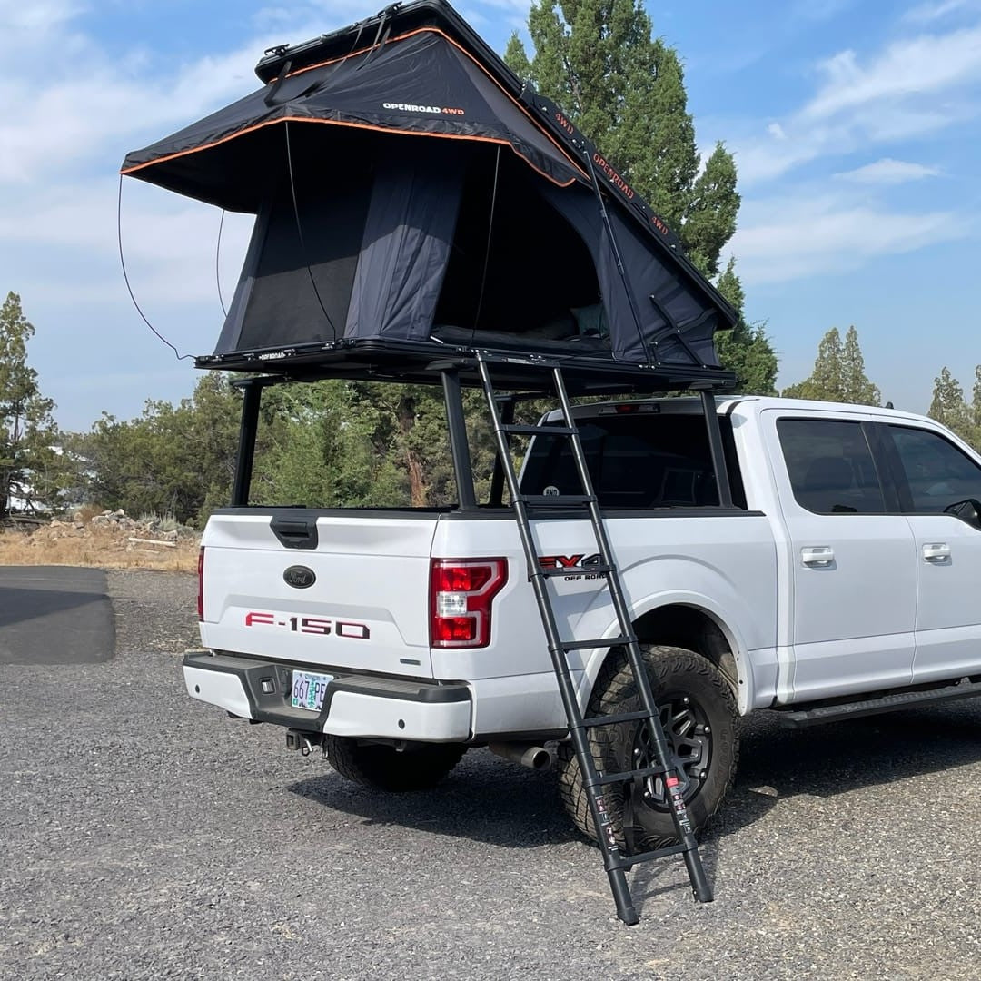 Aluminum Hardshell Roof Top Tent and 270 Free Standing Awning and 270 Awning Sidewalls Openroad4wd