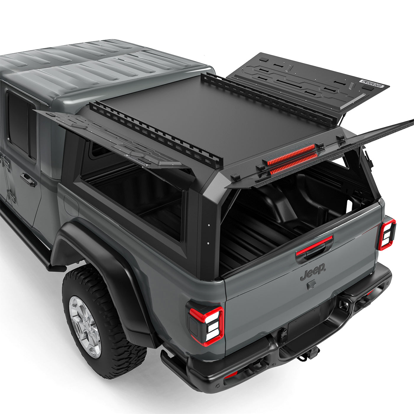 OPENROAD Aluminum Truck Cap with Three-Color Light