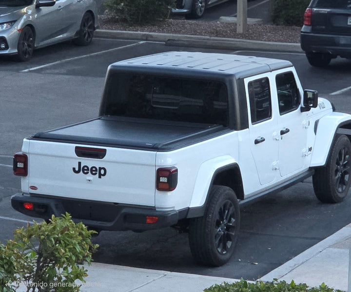 OPENROAD Aluminum Retractable Tonneau Cover with 12,000lbs Electric Winch Openroad4wd