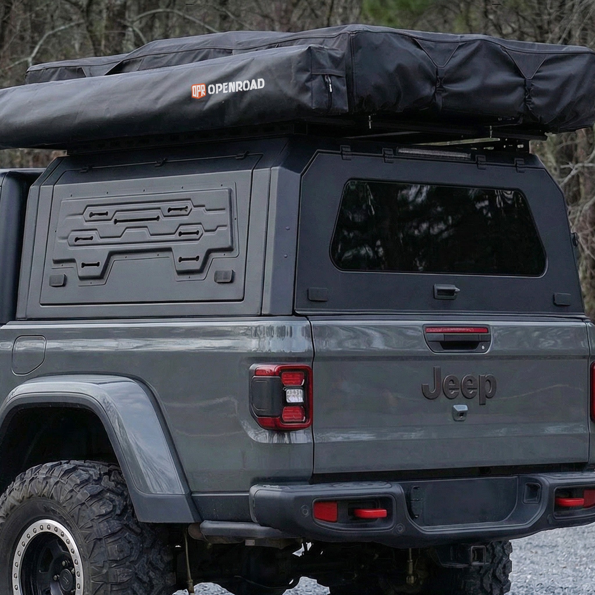 OPENROAD Aluminum Truck Cap with Three-Color Light Openroad4wd