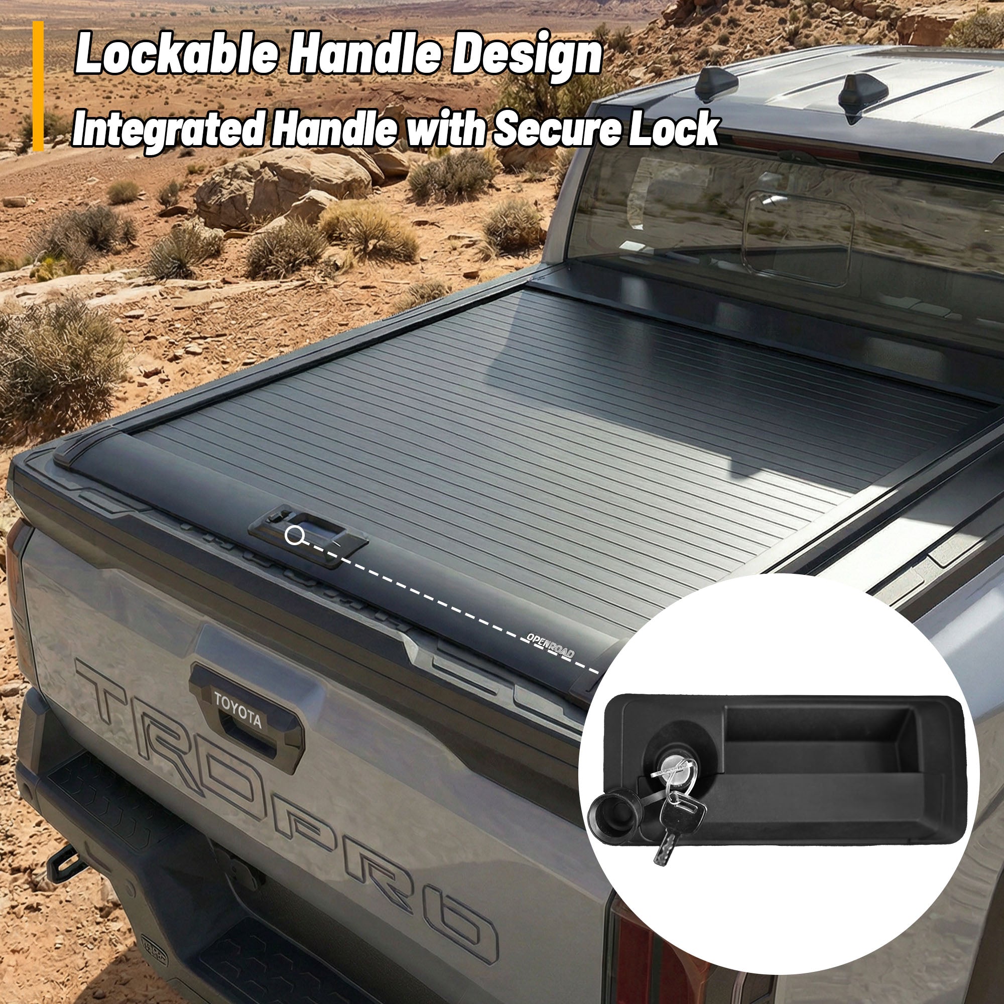 OPENROAD Aluminum Retractable Tonneau Cover Openroad4wd