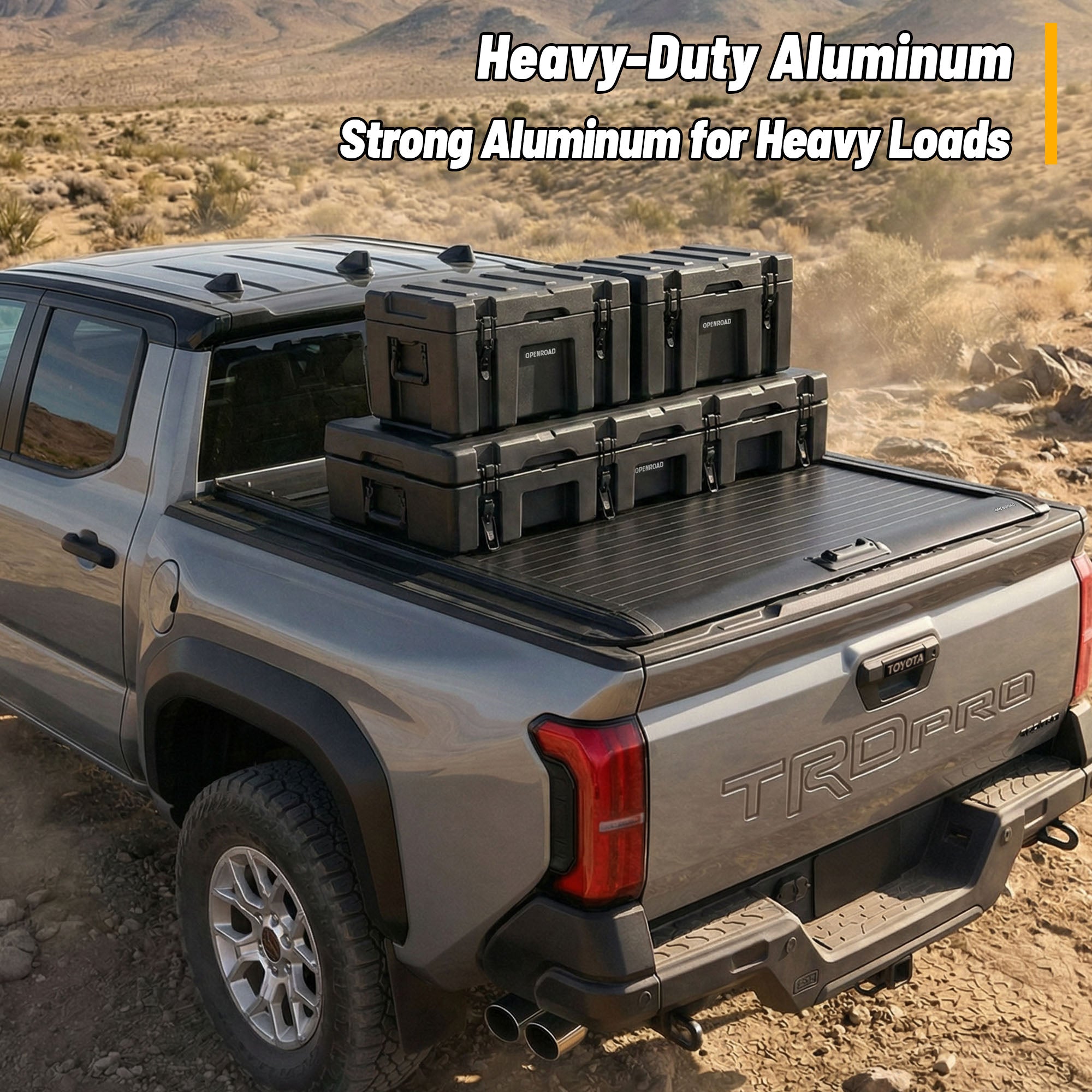 OPENROAD Aluminum Retractable Tonneau Cover Openroad4wd