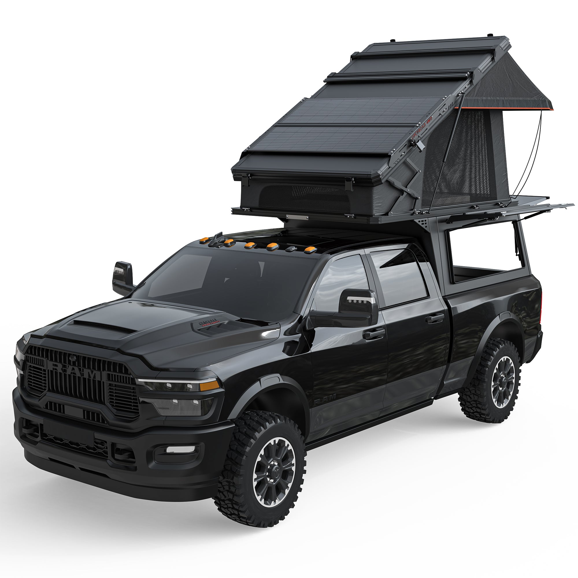 tent dodge ram 1500 Aluminum Truck Topper with Rooftop Tent