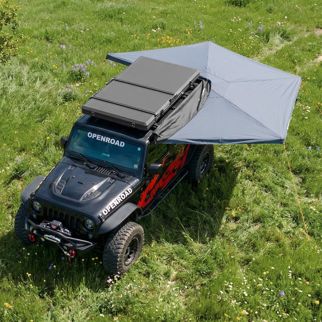 jeep awning tent OPENROAD 270 Free Standing Awning for Camping-Trail Series, Driver