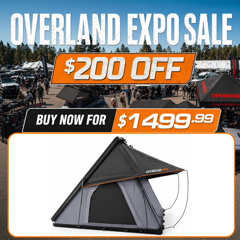 OPENROAD Aluminum Hard Shell Roof Top Tent - EdgeRoof Series OPENROAD 4WD