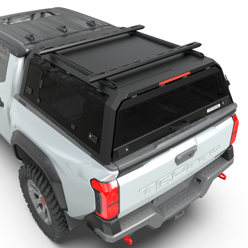 OPENROAD Truck Cap Sliding Glass Roof Rack Crossbars Openroad4wd