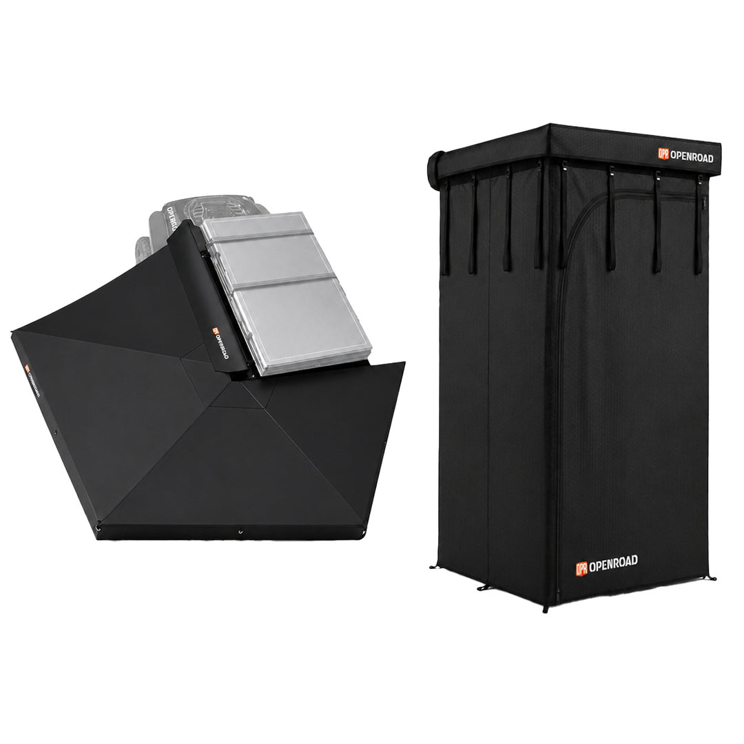 OPENROAD 270 Free Standing Awning for Camping-Adventure Series with Shower Awning V2 Openroad4wd