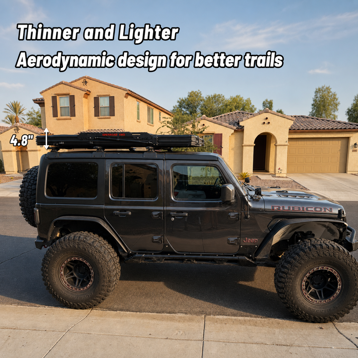 OPENROAD Aluminum Hard Shell Roof Top Tent-PeakRoof LT V2 Series openroad4wd.com