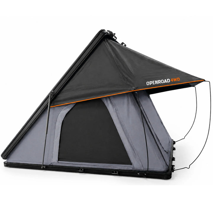 OPENROAD EdgeRoof Aluminum Hard Shell RTT with 270  Awning with  Bed Rack for Trucks