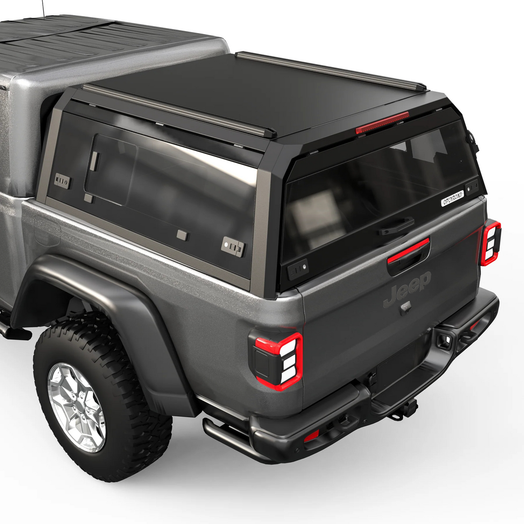 OPENROAD Sliding Glass Side Truck Cap for Jeep Gladiator 2019-2026 Openroad4wd