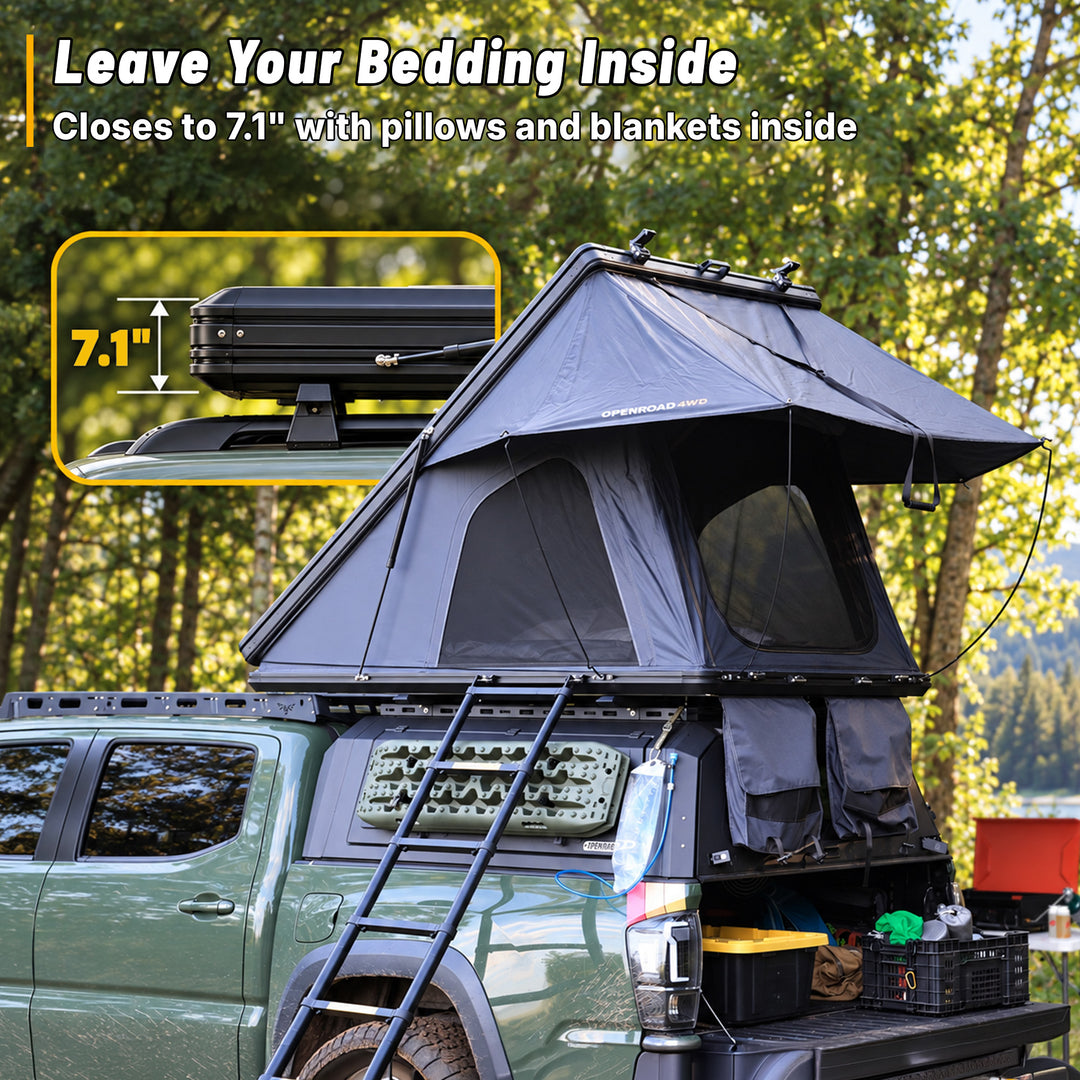 OPENROAD Aluminum Hard Shell Roof Top Tent - EdgeRoof Series