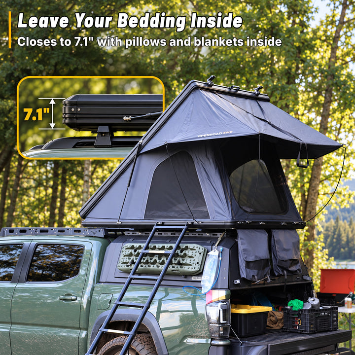 OPENROAD Aluminum Hard Shell Roof Top Tent - EdgeRoof Series