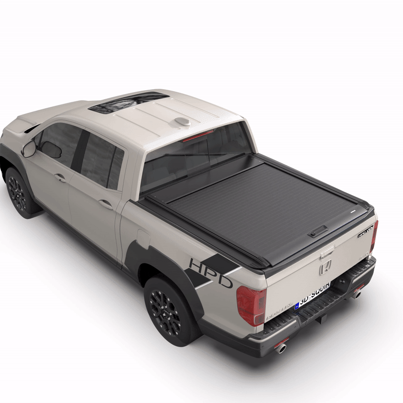OPENROAD Aluminum Retractable Tonneau Cover for Honda Ridgeline(2017-2026) -5.3ft Bed With handle | Pre-Order | ETA Nov.10 Openroad4wd