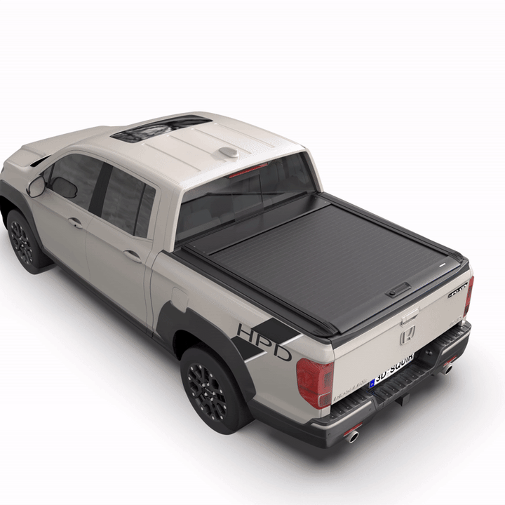 OPENROAD Aluminum Retractable Tonneau Cover for Honda Ridgeline(2017-2026) -5.3ft Bed With handle | Pre-Order | ETA Nov.10 Openroad4wd