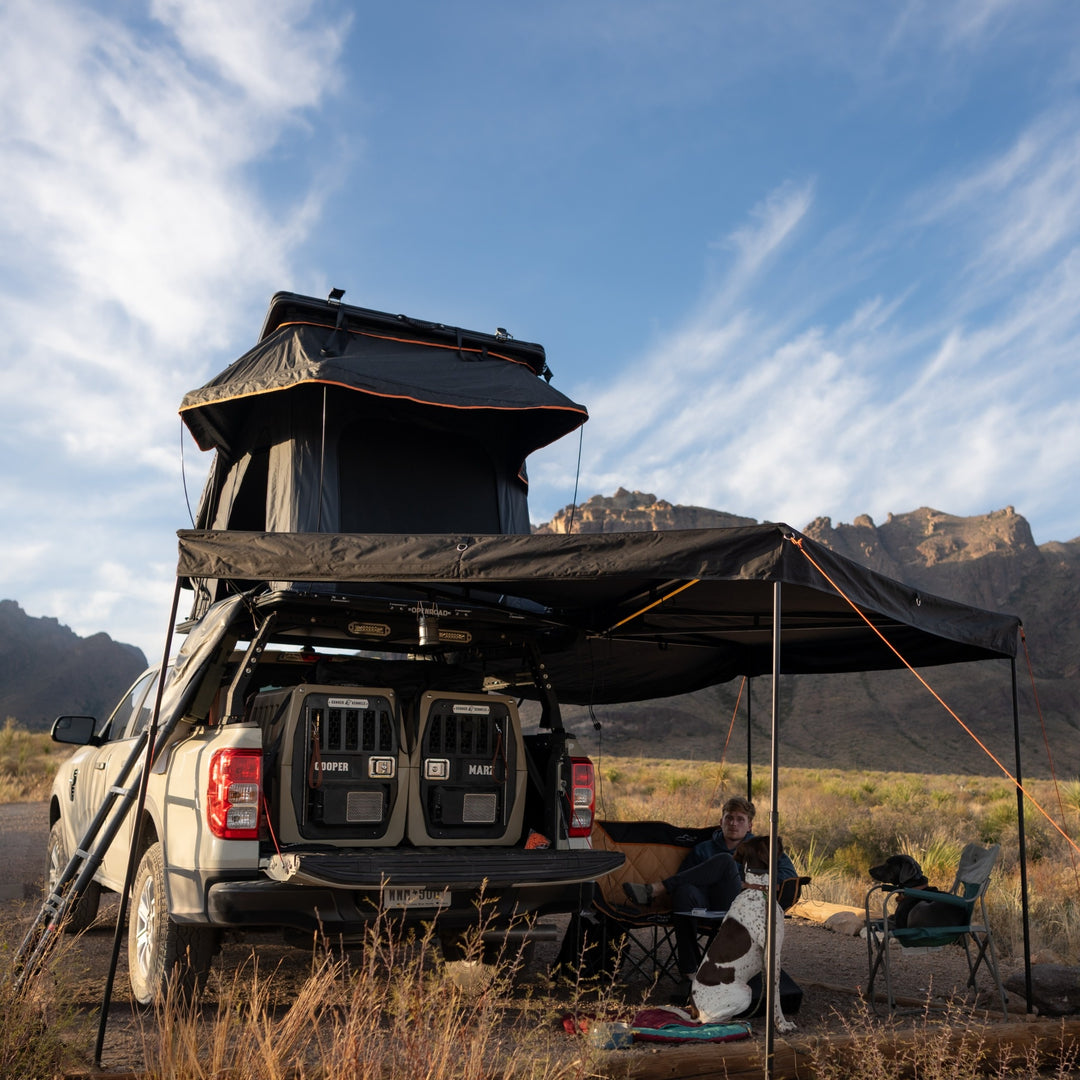 OPENROAD Modular Adventure Camp System —— Aluminum Hard Shell Roof Top Tent+ 270° Awning Solution for Any Vehicle