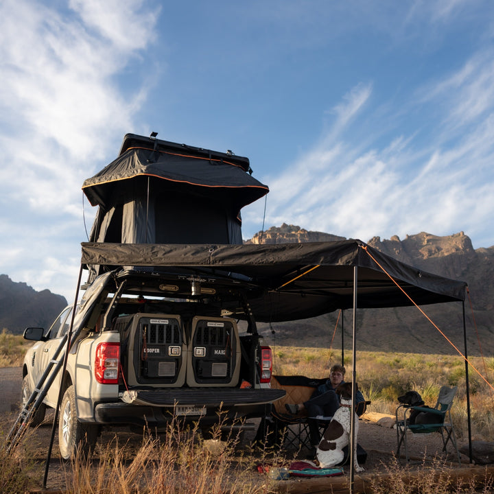OPENROAD Modular Adventure Camp System —— Aluminum Hard Shell Roof Top Tent+ 270° Awning Solution for Any Vehicle