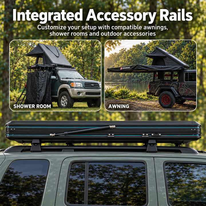 OPENROAD Aluminum Hard Shell Roof Top Tent - EdgeRoof Series